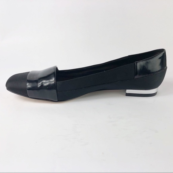 Abaete For Payless Black Faux Leather Flats Ballet - Picture 4 of 8